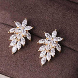 Zircon Horse Eye Diamond Bright Crystal Stud Earrings: Add Sparkle to Your Look