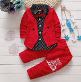 Spring Autumn Tracksuit Baby Boys Kid Long Sleeve Gentleman Suits