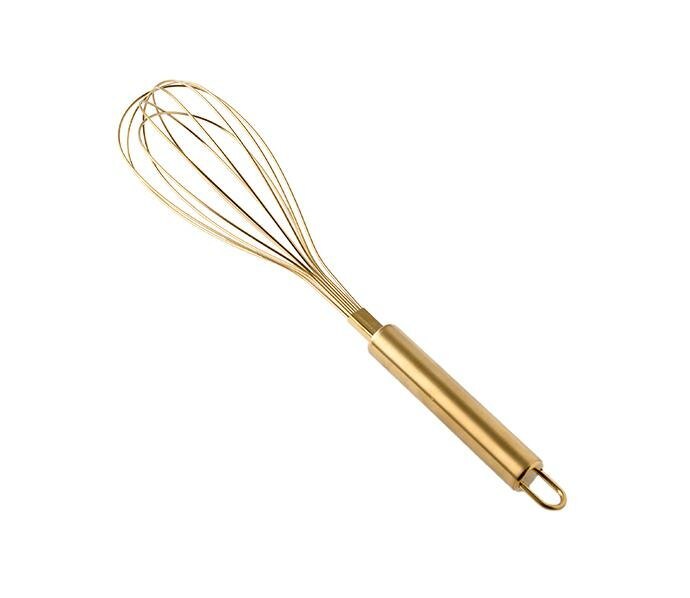 Kitchen Golden Stainless Steel Egg Beater - Minihomy