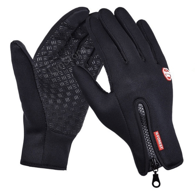 Winter Gloves Touch Screen Riding Motorcycle Sliding Waterproof Sports Gloves With Fleece