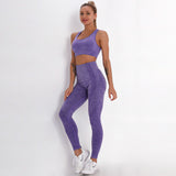 Seamless knitted yoga workout clothes