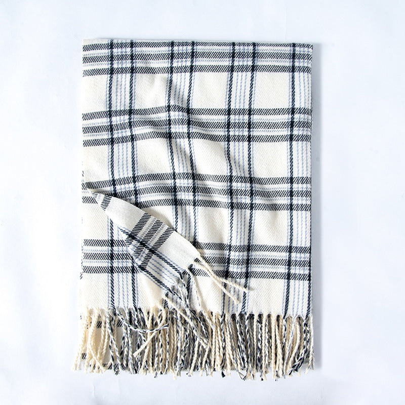 Women's Line Printed Cashmere Scarves