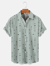 Hawaiian Shirt Men 3D Light Color Short Sleeve