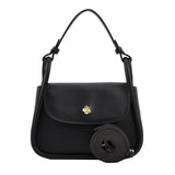 Retro Crossbody Contrast Color Saddle Shoulder Small Square Bag