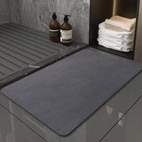 Modern Simple Soft Diatom Ooze Floor Mat Bathroom Absorbent Easy-to-dry Foot Mat