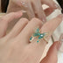 Butterfly Ring Gradient Blue Epoxy Special-interest Design - Minihomy