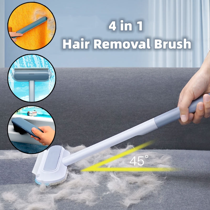 4-In-1 Multifunctional Hair Removal Brush - Pet Dog Cat Hair Cleaner Brush, Cat Hair Remover, Window Screen Cleaning Tool - Minihomy