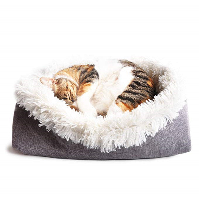 South Korean velvet cat bed