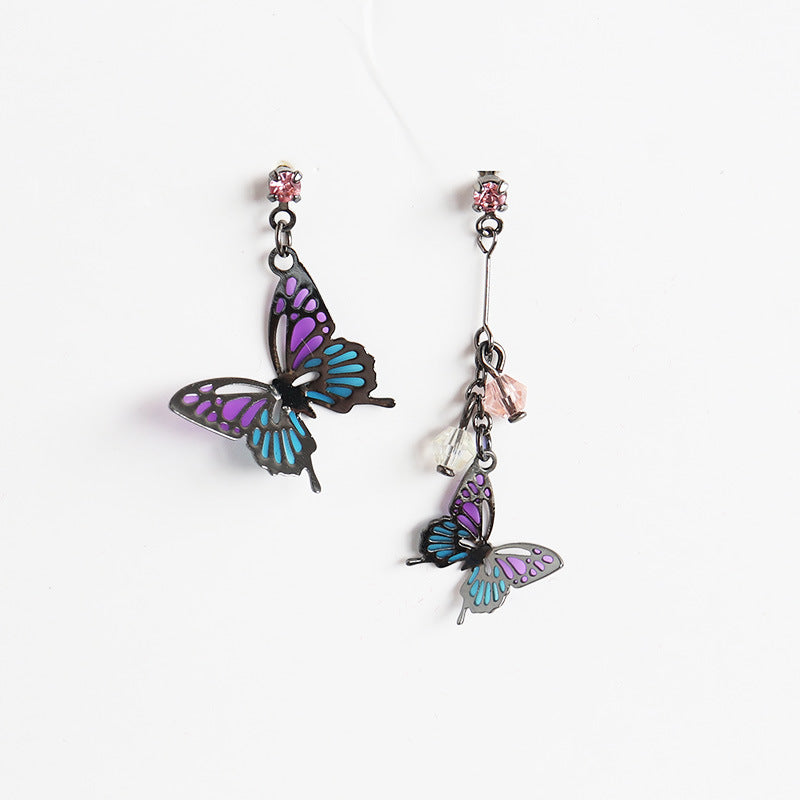 Asymmetric Butterfly Earrings - Fashion Ear Clip