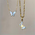 Electroplated 18K Gold Butterfly Necklace Women Clavicle Chain: Elegance Meets Nature - Minihomy