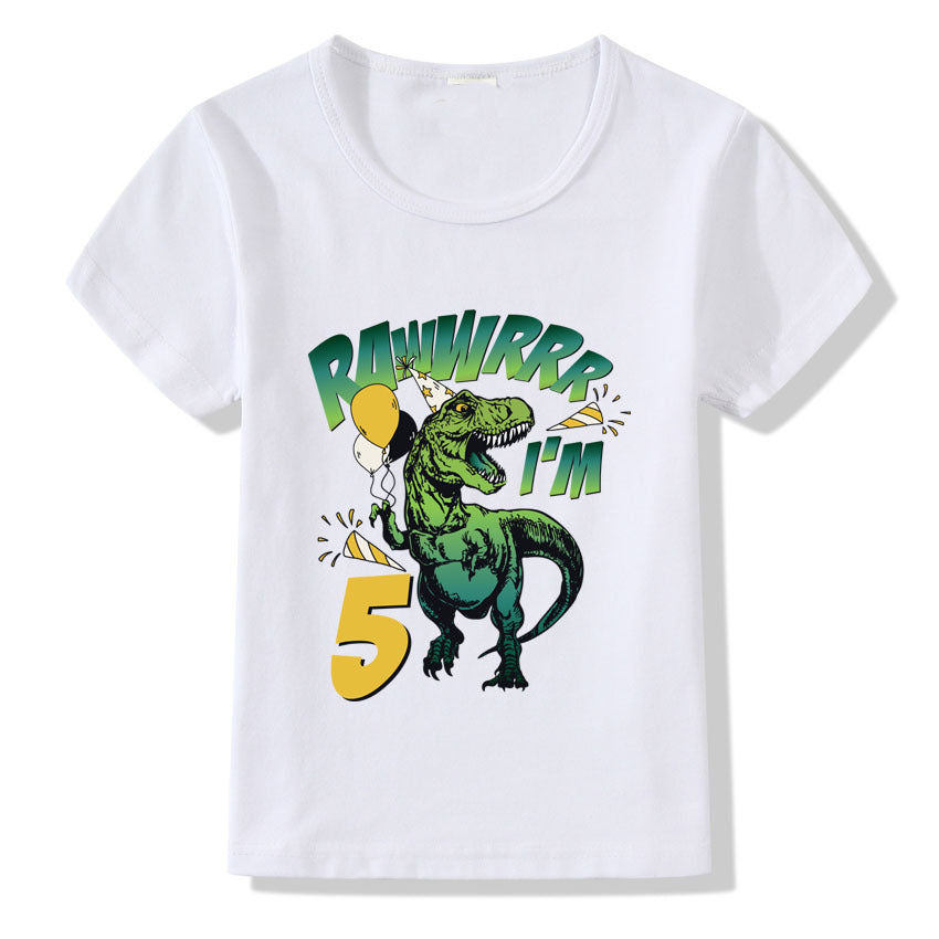 Children's T-shirt Numbers 1-9 Birthday T-shirt - Minihomy