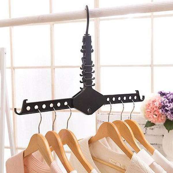 Hanger Rack Clothes Space Saver Folding Hanger Multifunctional Magic Clothes Rack - Minihomy