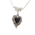 Burning Love Pendant Silver Lace Love Necklace - Minihomy