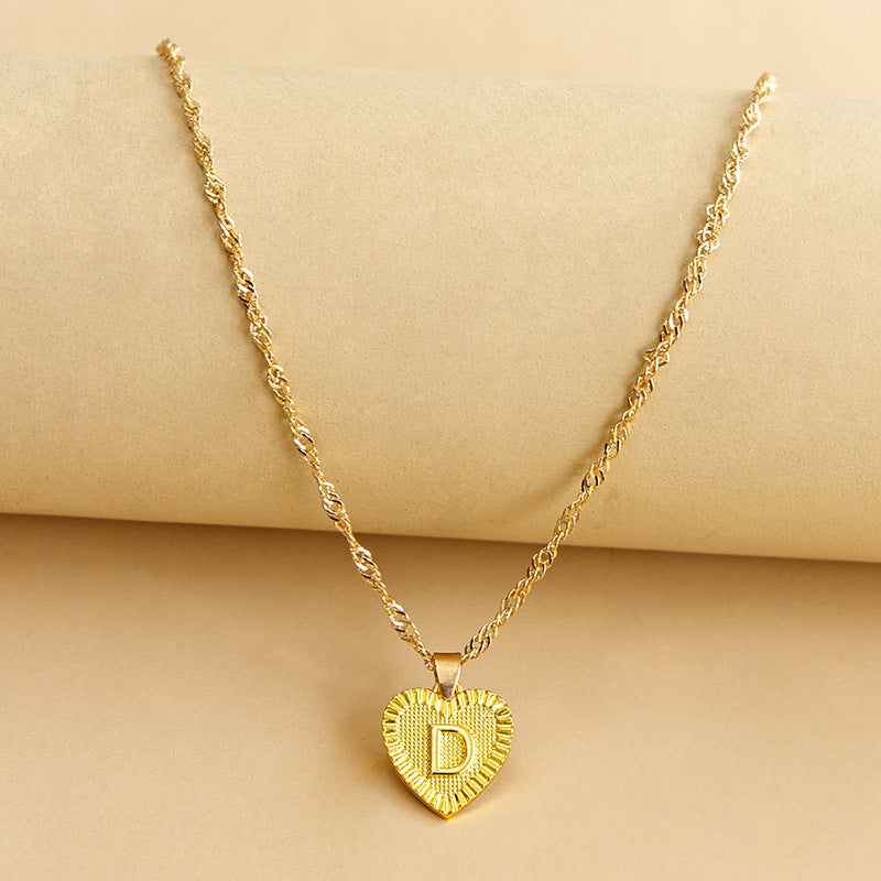 26 English Initial Letter Pendant Necklaces For Women - Minihomy