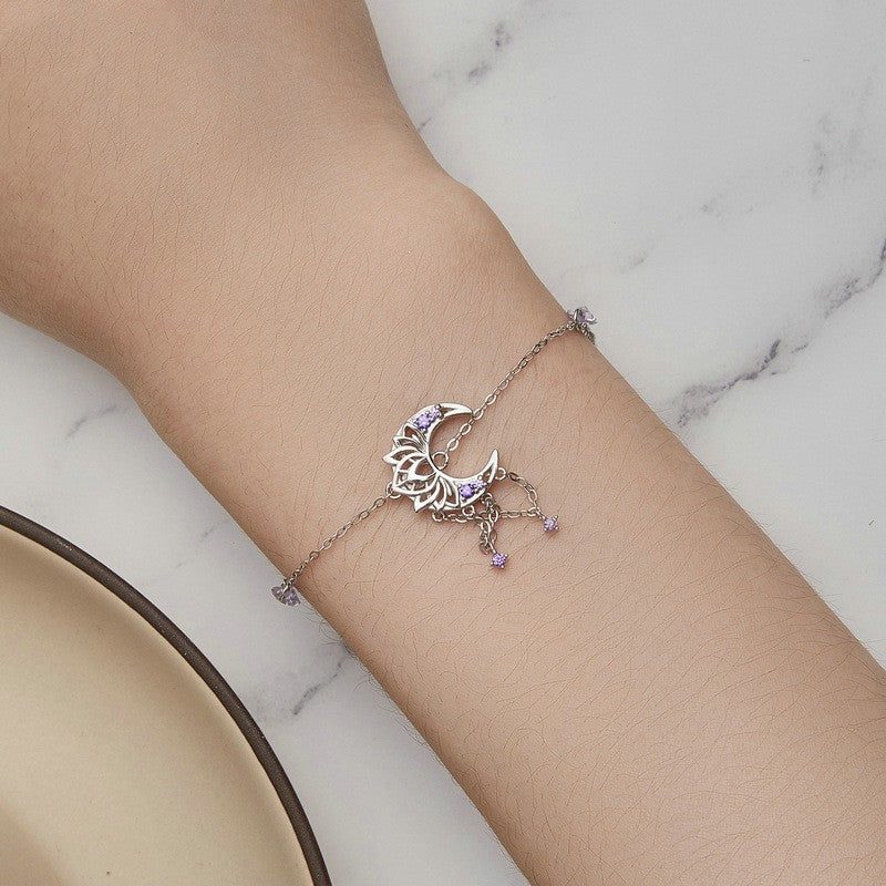 Moon Dreamcatcher Bracelet - Sterling Silver - Minihomy