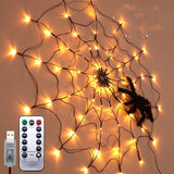 Set the Scene for Spooktacular Fun with the Halloween LED Spider Web String Light