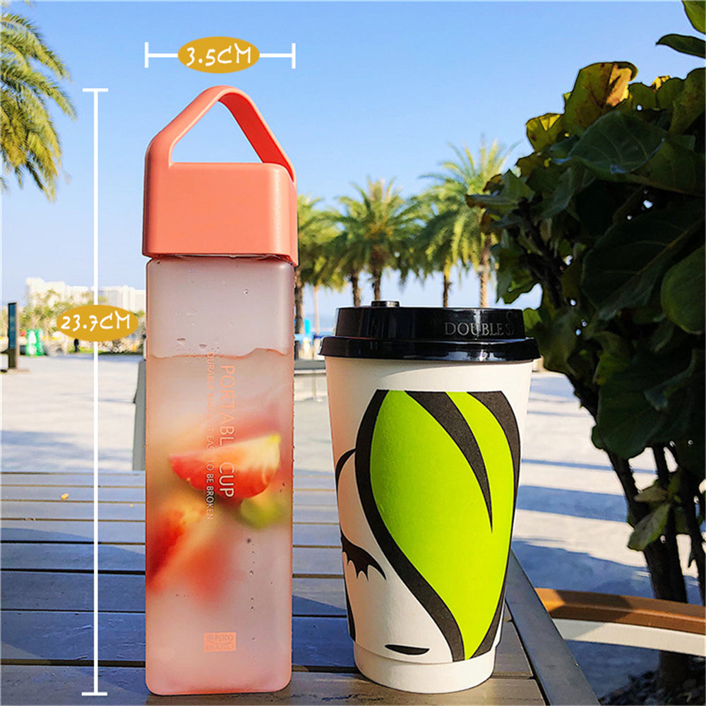 Simple plastic cup portable water bottle