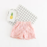 Lace shorts girls' clothing