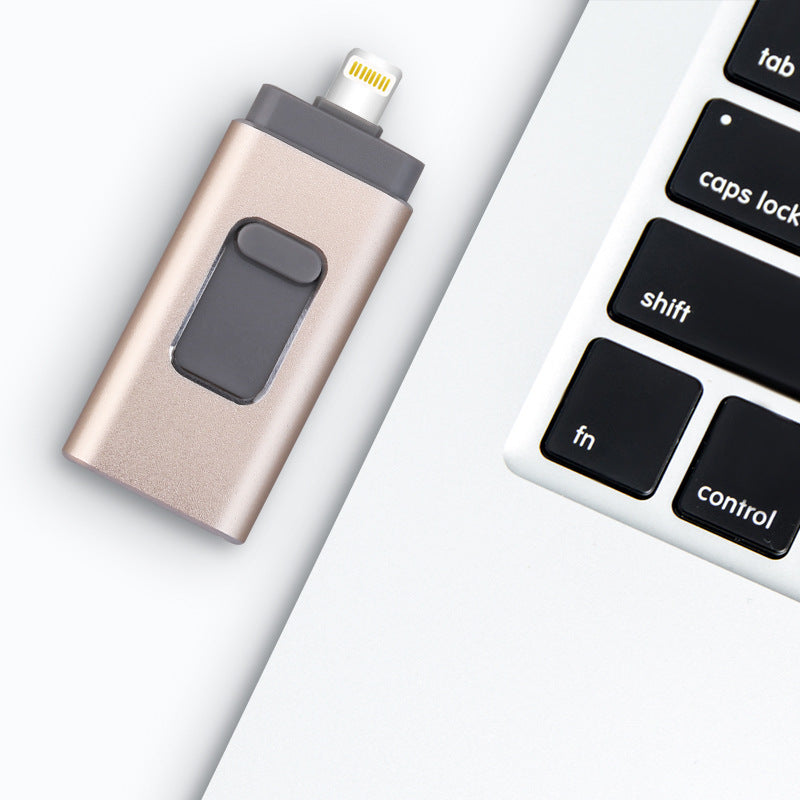 Four-in-one Small Push-pull Metal USB Drive