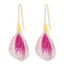 Colorful Flowers Long European And American Style Holiday Alloy Dripping Earrings - Minihomy