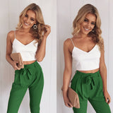 Two-piece camisole casual pants