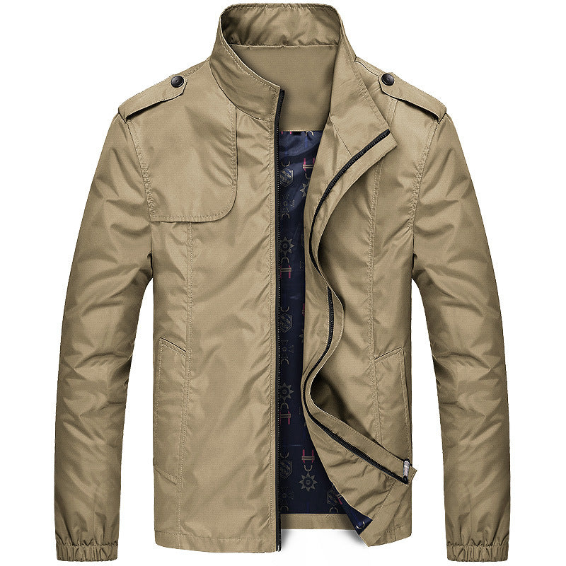 Men's Casual Solid Color Slim Jacket