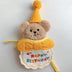 Party Birthday Hat and Bib Set for Dog or Cat - Bichon Frise - Minihomy