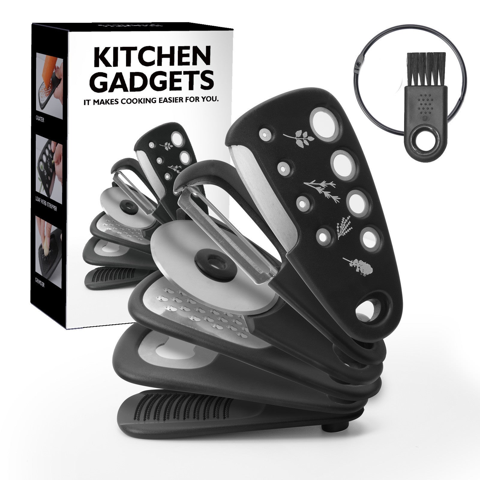 Stackable Kitchen Gadget Set - 6 Items