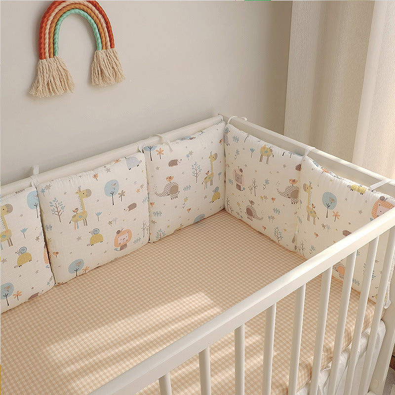 Cartoon embroidered cotton bumper bed - Minihomy