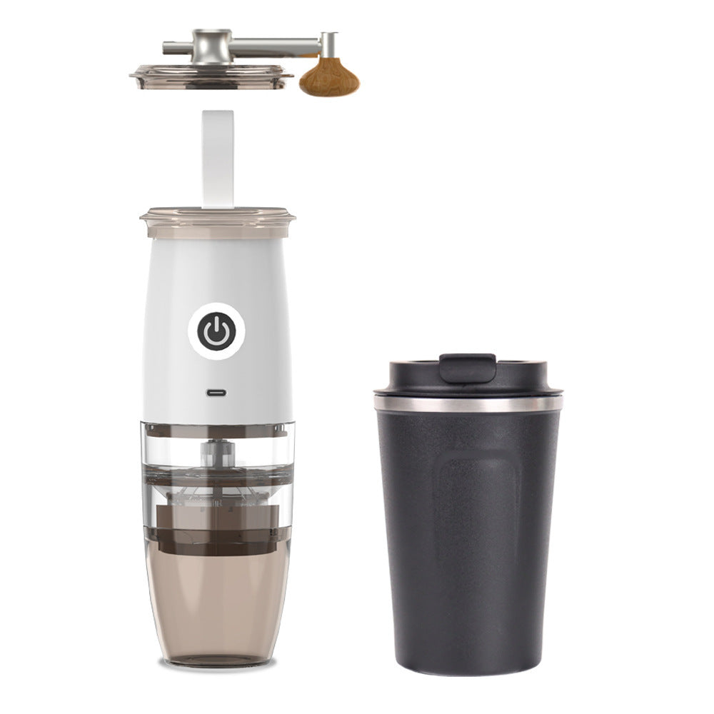 Portable Coffee Grinder & Maker - USB Electric, Small & Manual