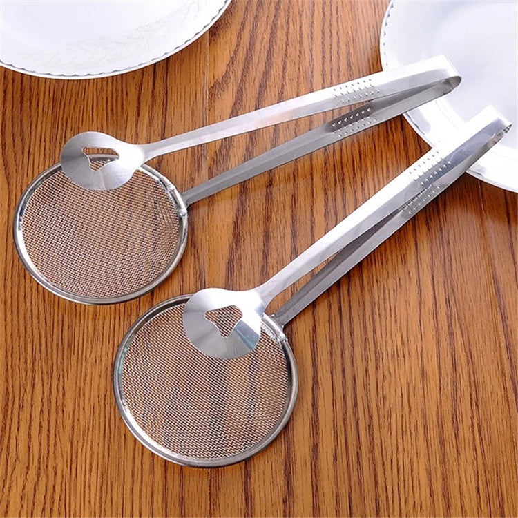 Multi-functional Oil Food Folder Kitchen Accessories Stainless Steel Fried Food  Oil Scoop - Minihomy