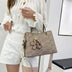 Fashionable Printed Tote Bag with Flower Pendant - Large-Capacity Shoulder Bag for Women - Minihomy