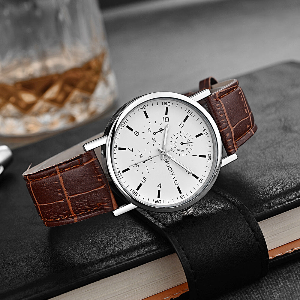 Men's Fashion Simple Belt Quartz Watch