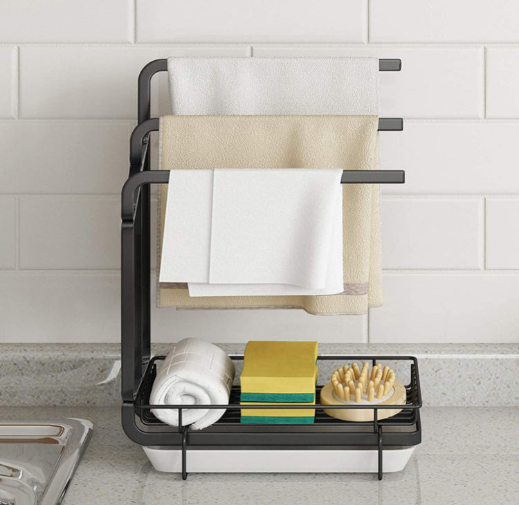 Kitchen Removal Wipe Rack Countertop Sink Drain - Minihomy