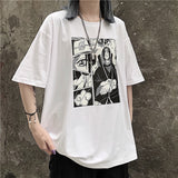 Anime print T-shirt short sleeve - Minihomy