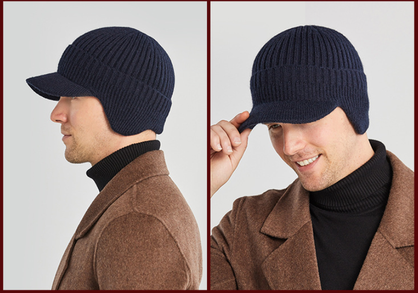 Autumn And Winter Outdoor Warm Ear Protection Knitted Hat - Minihomy