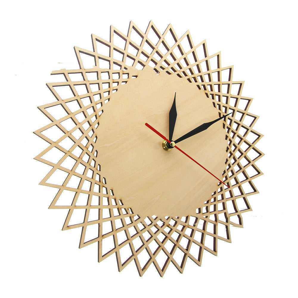 Geometric Abstract Graphic Wall Clock Modern Wall Decoration Wall Clock - Minihomy