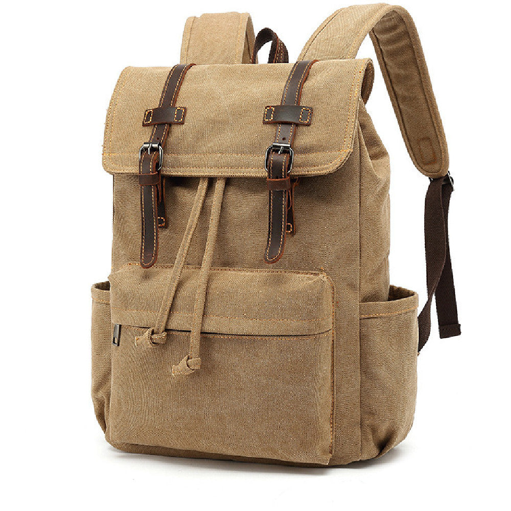 Men's Backpack Vintage Outdoor Travel Canvas Bag