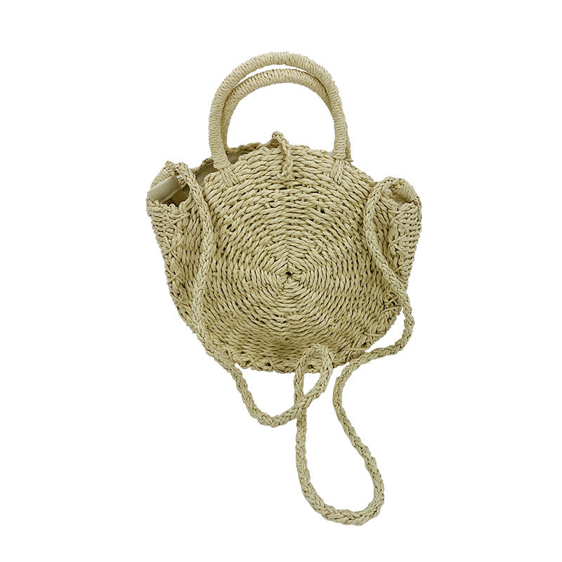 Ins Style Shell Retro Large Capacity Women's Straw Bag - Minihomy