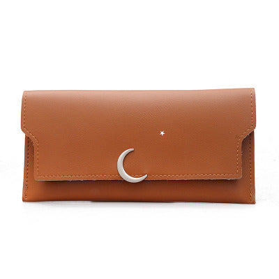 Star Moon Rivet Zipper Soft Coin Wallet