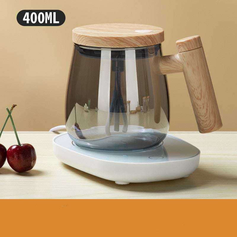 High-Speed Self-Stirring Coffee Mug - 400ML Electric Mixing Glass Cup