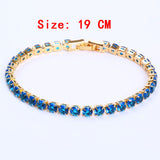 Simple Gang Drill Zircon Bracelet