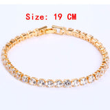 Simple Gang Drill Zircon Bracelet