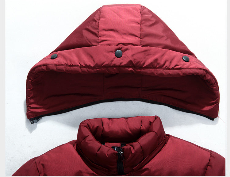 Men s Warm Overcoat Winter Coat Parka Hooded Jackets - Minihomy