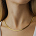 Chunky Necklace Double Snake Chain Necklace - Minihomy