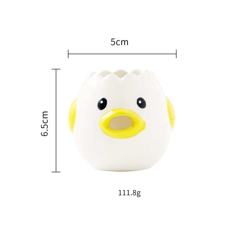 Cute Chicken Ceramic Egg White Separator - Practical Kitchen Tool - Minihomy