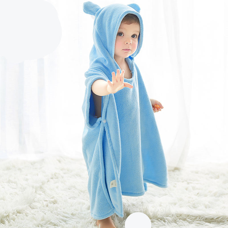 Children's bath towel cape