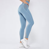 Mesh stitching yoga pants - Minihomy