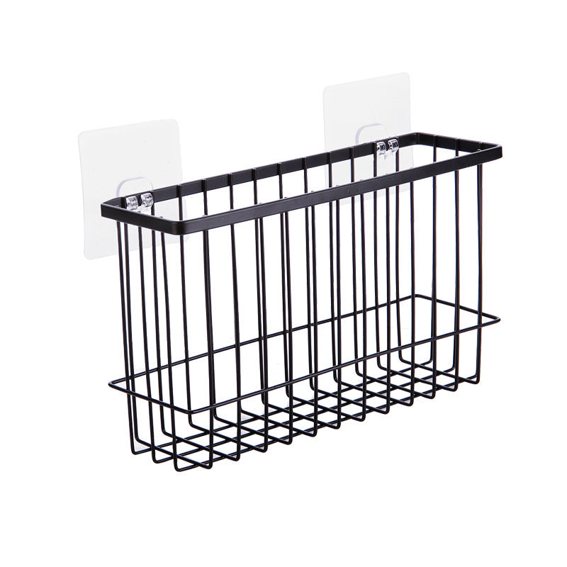 Wrought iron bathroom shelf