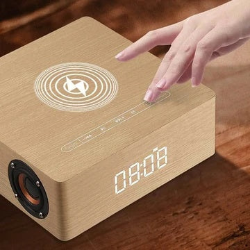 Wireless Charging Wood Surround Speaker